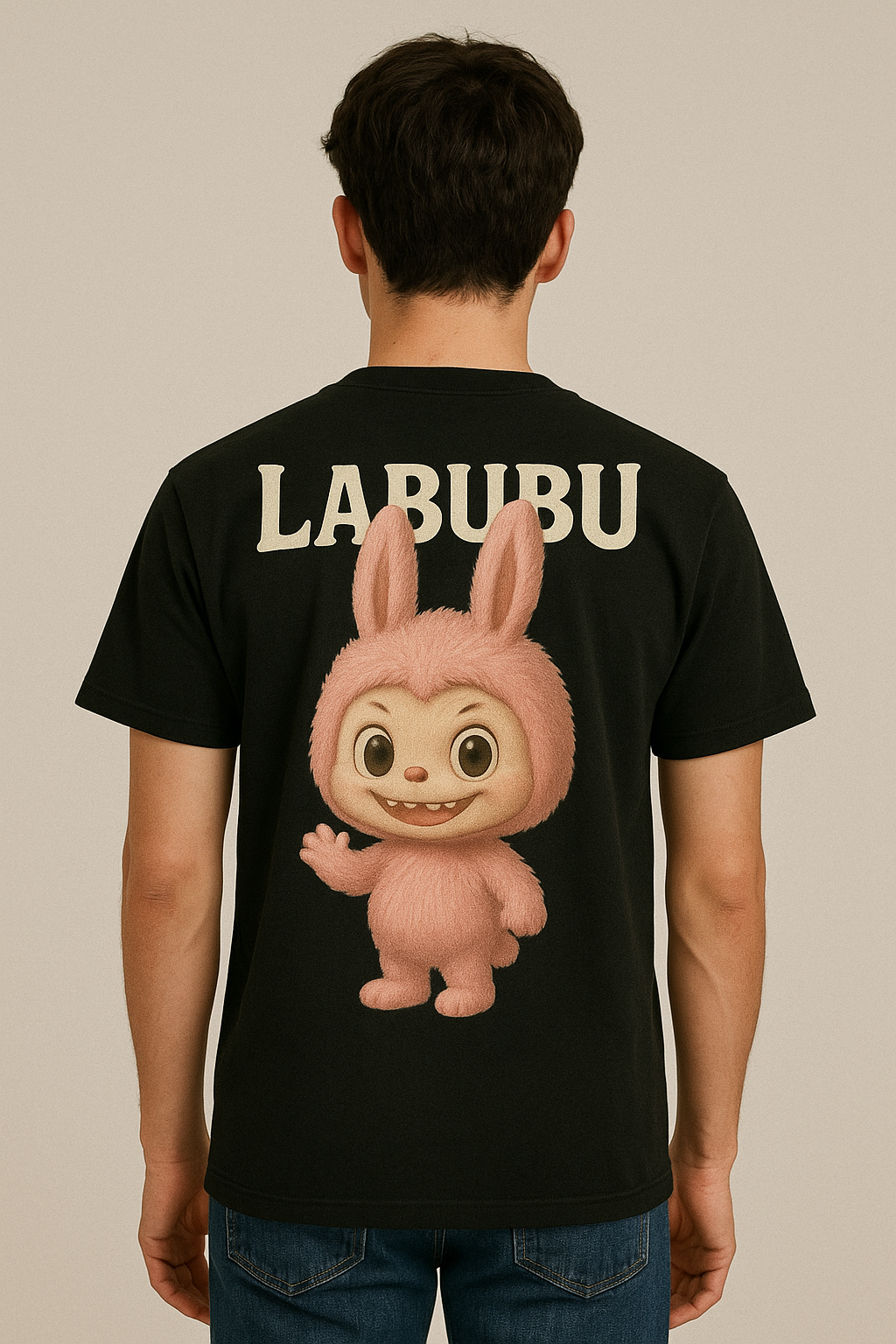 “LABUBU Cartoon Bunny Character Graphic T-Shirt”