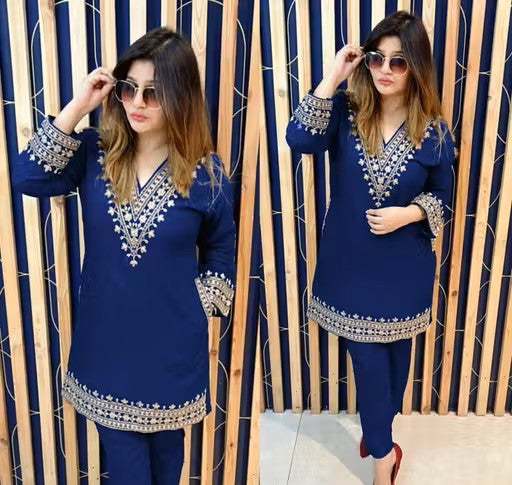 Short kurti with pant set